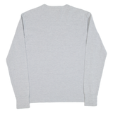 GUESS Mens T-Shirt Grey Long Sleeve V-Neck 2XL