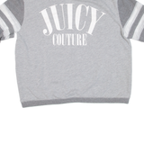 JUICY COUTURE Cropped Womens T-Shirt Grey XL