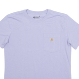 CARHARTT Womens T-Shirt Blue UK 10