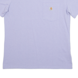 CARHARTT Womens T-Shirt Blue UK 10