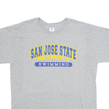 RUSSELL ATHLETIC San Jose State University Swimming Mens T-Shirt Grey USA L