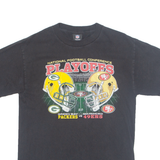 NFL Green Bay Packers VS San Francisco 49ers Mens T-Shirt Black USA S