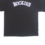 MAJESTIC Colorado Rockies '19 Johnson Mens T-Shirt Black USA XL