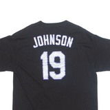 MAJESTIC Colorado Rockies '19 Johnson Mens T-Shirt Black USA XL