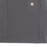 CARHARTT Mens T-Shirt Grey Long Sleeve XL