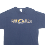 PORT&COMPANY Kent State University Dad Mens T-Shirt Blue USA L
