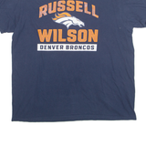 FANATICS NFL Russell Wilson Denver Broncos Mens T-Shirt Blue USA XL