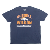 FANATICS NFL Russell Wilson Denver Broncos Mens T-Shirt Blue USA XL