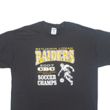 JERZEES Benjamin Logan Raiders 2007 CBC Mens T-Shirt Black USA L