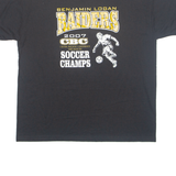 JERZEES Benjamin Logan Raiders 2007 CBC Mens T-Shirt Black USA L