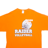 GILDAN Orange Crush Blue Smash Raider Volleyball Mens T-Shirt Orange USA XL