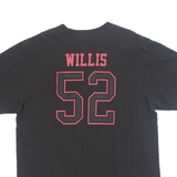 REEBOK NFL SAN FRANCISCO 49ERS '52 Willis Mens T-Shirt Black USA XL