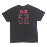 REEBOK NFL SAN FRANCISCO 49ERS '52 Willis Mens T-Shirt Black USA XL
