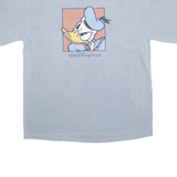 WALT DISNEY Donald Duck Mens T-Shirt Blue 90s USA XL