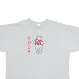 DISNEY STORE Winnie The Pooh Womens T-Shirt Grey 90s USA 2XL