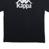 KAPPA Mens T-Shirt Black M