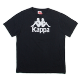 KAPPA Mens T-Shirt Black M