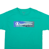 CHAMPION Mens T-Shirt Green L