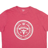 WRANGLER Mens T-Shirt Pink 2XL