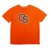 NIKE Mens T-Shirt Orange M