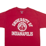 CHAMPION University Of Indianapolis Mens T-Shirt Red USA L