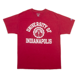 CHAMPION University Of Indianapolis Mens T-Shirt Red USA L