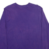 NIKE Mens T-Shirt Purple Long Sleeve L