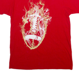 ADIDAS Mens T-Shirt Red L