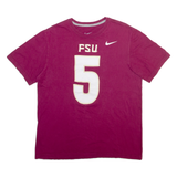NIKE Mens T-Shirt Maroon L