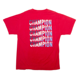 CHAMPION Mens T-Shirt Red XL
