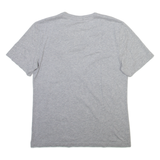 LACOSTE Womens T-Shirt Grey V-Neck M