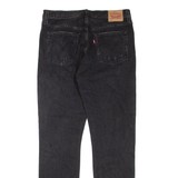 LEVI'S 501 Jeans Distressed Womens Black Regular Straight W31 L32