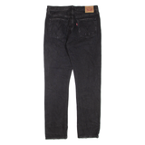 LEVI'S 501 Jeans Distressed Womens Black Regular Straight W31 L32