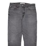 LEVI'S 505 Jeans Mens Grey Regular Straight Stone Wash W38 L32