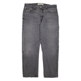 LEVI'S 505 Jeans Mens Grey Regular Straight Stone Wash W38 L32