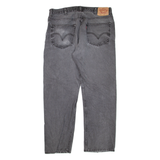 LEVI'S 505 Jeans Mens Grey Regular Straight Stone Wash W38 L32