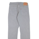 LEVI'S 514 Jeans Mens Grey Regular Straight W29 L30