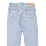 LEVI'S 505 Jeans Mens Blue Regular Straight Stone Wash W36 L29