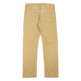 LEVI'S 513 Jeans Mens Beige Slim Straight W30 L30