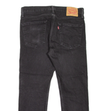 LEVI'S 502 Jeans Mens Black Regular Tapered W34 L26