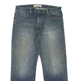 LEVI'S 505 Jeans Mens Blue Regular Straight Stone Wash W36 L30