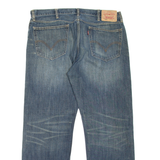 LEVI'S 505 Jeans Mens Blue Regular Straight Stone Wash W36 L30