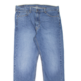 LEVI'S 505 Jeans Mens Blue Regular Straight Stone Wash W38 L32