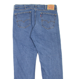 LEVI'S 505 Jeans Mens Blue Regular Straight Stone Wash W38 L32
