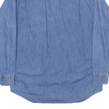 HARD ROCK CAFE Puerto Vallarta Mens Denim Shirt Blue Long Sleeve M