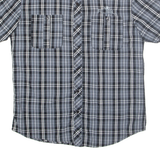 FUBU Mens Shirt Black Check Long Sleeve M
