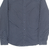 ARMANI EXCHANGE Mens Shirt Blue Crazy Pattern Long Sleeve S