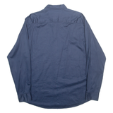 ARMANI EXCHANGE Mens Plain Shirt Blue Long Sleeve L