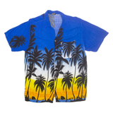 INGEAR Mens Hawaiian Shirt Blue Floral XL