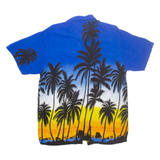 INGEAR Mens Hawaiian Shirt Blue Floral XL